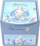 Girl Jewelry Box blue Cute bunny Tabletop Storage Box Little girl birthday christmas Gift kids jewelry box Organizer by TinyTreasures Baby Boutique
