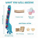 Personalized Name Growth Chart for Wall, Dinosaur Book Wooden Growth Chart Kids Height Chart, Wall Measurement for Kids, Height Chart for Wall, Growth Ruler for Toddler Playroom Decor by CozyNest Decor