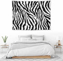 HZOHNAGO Zebra Print Tapestry Nature Wild Animals Black and White Stripe Printed Wall Tapestry Painting Wall Hanging for Bedroom Living Room Dorm 40" W x 30" H by CozyNest Decor