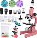 Microscope for Kids 40X-2000X with LED supplemental Light, Slides and specimens, Microscope for Kids 8-12 for School Labs and homeschooling. by TinyTreasures Baby Boutique