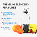 OTPEIR Portable Blender for Shakes and Smoothies with 11.83 Oz Travel Cup and Lid,Durable Stainless Steel Blades for Juice Blending Performance, Black by TinyTreasures Baby Boutique