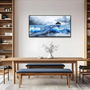 ZUITINGHUA Black Framed Canvas Wall Art For Living Room Wall Decor For Bedroom Office Wall Decoration Ocean Landscape Paintings Black And White Pictures Artwork Room Aesthetic Home Decor 20x40 In by CozyNest Decor