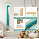 Personalized Name Growth Chart for Kids, Cute Dinosaur Baby Height Chart, Canvas Height Measuring Rulers for Boys Girls, Nursery Decor Baby Boy Girl Growth Ruler Measuring Board by TinyTreasures Baby Boutique