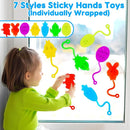 40 Pcs Easter Sticky Hands for Kids, Plastic Easter Eggs Fillers Basket Stuffers for Toddler Boys Girls Easter Eggs Hunt Games Party Favors Supplies Classroom Prizes Goodie Bag Fidget Sensory Toy Bulk by TinyTreasures Baby Boutique