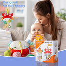 Car Seat Toy for Babies 0-6 Months, Stroller Toy with a Convenient clip, Carseat Toys Hanging Baby Accessories,Built-In Bell, Rattle,Squeaky,Mirror for infant,Babies Gift 0-3-6-12 months Boy Girl by TinyTreasures Baby Boutique