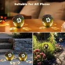 2 Pack Solar Lanterns Outdoor Hanging, Metal Table Solar Lanterns Outdoor Waterproof with Handle, LED Solar Lantern for Patio Lawn Tabletop Decor Christmas Gifts by GreenHaven Gardens