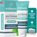 Wellnesse Hydroxyapatite Toothpaste – Fluoride Free for Sensitive Gums – Anti-Plaque, Remineralizing, Enamel Protection & Natural Whitening Toothpaste for Adults – Fresh Mint Flavor – 1.75 oz by CozyNest Decor