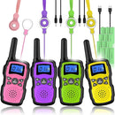 Wishouse Walkie Talkies for Kids Rechargeable 4 Pack,Walky Talky for Adults 2 Way Radio with 2 USB Chargers 12000mAh Battery,Camping Games Toy Birthday Halloween Xmas Gift for Children Family by TinyTreasures Baby Boutique