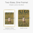 Homeforia 14x22 Picture Frame Gold, High End Metal 14x22 Poster Frames with Mat 12x16 Photo, 14 x 22 Gold Frames Matted to 12 by 16 Print, 22x14 Thin Hanging Frames, Tempered Glass, Wall Kit, Set of 1 by CozyNest Decor