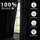 NICETOWN Grey Blackout Curtains for Bedroom 52 X 84 Inch Long 2 Panels Set Light Room Darkening Plylux Drapes for Living Room, Soundproof Thermal Insulated Grommet Window Treatment by TinyTreasures Baby Boutique
