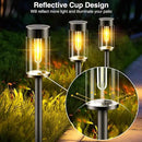 nipify LED Solar Pathway Lights Outdoor, 4 Packs Waterproof Solar Powered Walkway Light, Auto On/Off Solar Yard Lighting for Garden Lawn Path Outside Sidewalk(Warm White) by GreenHaven Gardens
