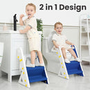 Primlect Space-Saving Potty Training Seat with Ladder, Adjustable Step and Toilet Seat Height, Top Handles for Easy Climbing, Easy to Carry, Portable Toddler Toilet Trainer for Small Bathrooms by TinyTreasures Baby Boutique