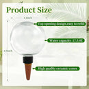 3 Pcs Self Watering Globes for Indoor & Outdoor Plants Automatic Watering Planter Insert 17.5 oz Watering Bulbs with Slow Release Control Water Dripper for Plants by GreenHaven Gardens