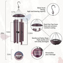 ASTARIN Personalized Wind Chimes for Memorial US Veteran, Deep Tone Wind Chimes for Loss of Loved One Brothers Sisters, Thank You Veteran Solider by CozyNest Decor