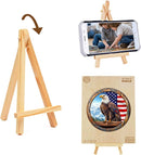 KAAYEE Wooden Puzzles for Adults, 3D Vision Effect Bald Eagle Wooden Jigsaw Puzzle Unique Shape Wood Puzzle Adult, Flat Puzzle Birthday Fathers Family Game (M-11.4 * 11.4in-200pcs) by TinyTreasures Baby Boutique
