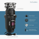 Moen Lite Series PRO Compact Continuous Feed Garbage Disposal for Kitchen Sink with Power Cord, GXP33C by CozyNest Decor