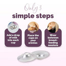 Original Silver Nursing Cups - Made in Germany with 999 Silver - Universal Fit - Protect and Soothe Sore Nipples - Silver Nipple Shields for Breastfeeding - FDA-Registered by TinyTreasures Baby Boutique