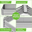 Raised Garden Bed Outdoor Aluminum Planter Box Kit for Vegetables Flower Herb, 2 Sets, 38x38x12 in by GreenHaven Gardens