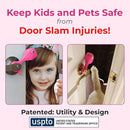 Baby Proofing Door Stopper, Door Pinch Guards Protect Child Fingers & PET Tails. Baby Safety Finger Protectors Prevent Pinch Injuries – Kids and Adults Love Whale Pinch Guard (Pink) by TinyTreasures Baby Boutique