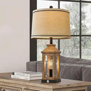 23.75" Farmhouse Table Lamps USB A+C Charging Ports 3-Way Dimmable Touch Control Lamp Nightlight Vintage Modern Lamp for Living Room Bedroom with 2 Light Sources by CozyNest Decor