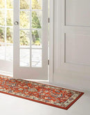 Unique Loom Sialk Hill Collection Area Rug - Washington (3' x 16' 5" Runner Terracotta/Cream) by CozyNest Decor