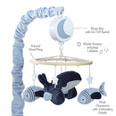 Lambs & Ivy Bubbles & Squirt Whale/Fish Musical Baby Crib Mobile Soother Toy by TinyTreasures Baby Boutique