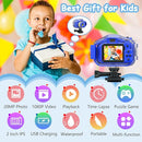 Agoigo Kids Waterproof Camera - Children Underwater HD Video Digital Camcorder, Portable Travel Toy for Toddler - Ideal Christmas Birthday Gifts for Boys Girls Age 3-12 with 32GB Card (Dark Blue) by TinyTreasures Baby Boutique