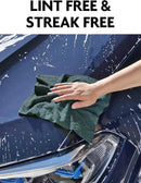 Fantasticlean Microfiber Cleaning Cloth Roll -75 Pack, Tear Away Microfiber Towels, 12" x 12", Reusable, Washable, Scratch Free, Ultra Absorbent Dish Rags for Car, Home, Garage or Shop (Forest Green) by CozyNest Decor