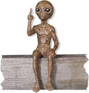 John Bernard & Company Rude Alien Statue “Flipping The Bird” 10″ H Shelf Sitter Extraterrestrial Figurine Funny Home or Garden Decoration (Starlight Bronze)… by GreenHaven Gardens