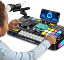 Kids DJ Mixer Controller Table Musical Toy Electronic Bluetooth Toy with LED Lights Sound Effect Microphone Piano DJ Board Key Musical Instruments Birthday Gift Toys for 3 4 5 6 7 Year Old Boy Girl by TinyTreasures Baby Boutique