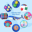 Whale Busy Board Montessori Busy Board, Sensory Toys Toddler Toys Sensory Wall Activity for Toddler- Preschool Learning Panel Center for Kids 3+ Year Old Boys Gifts Girls Gifts(Birthday Christmas) by TinyTreasures Baby Boutique