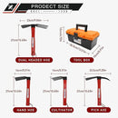 Garden Tool Set with Tool Box 4 Piece Heavy Duty Gardening Tools Kit with Hoe Rake Shovel Fork Non Slip Handle Garden Hand Tools for Digging Weeding Planting by GreenHaven Gardens