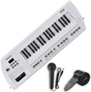PYLE Electric Piano, 37 Keys Electric Keyboard Piano, Music Keyboard - Built-in Stereo Speakers, Rechargeable Battery, Wired Microphone, Portable Design, 200 Tones, 200 Rhythms, 50 Demos Included by TinyTreasures Baby Boutique