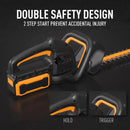 40V 21.6" Battery Hedge Trimmer, 0.7" Cutting Diameter Cordless Hedge Trimmer, Dual Action Blade Power Hedge Trimmers, Electric Hedge Trimmer with Battery & Charger Included by GreenHaven Gardens