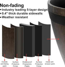 Large Whiskey Barrel Planter for Outdoor Plants - Flower Pots Garden Wine Barrel Planter Outdoor - 21" D x 15" H