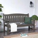 Psilvam 3-Person Outdoor Memorial Bench, All-Weather Poly Lumber Garden Bench, Rot-Resistant Outdoor Patio Bench for Park,Porch,and Church(Grey) by CozyNest Decor