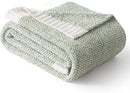 MIULEE Sage Green Super Soft Throw Blanket for Bed, Twin Size Cozy Fluffy Warm Blankets Knit Blankets for Couch, Sofa, Chair, Living Room, Camping, Picnic, 60 x 80 inch by CozyNest Decor