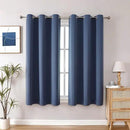 ChrisDowa Grommet Blackout Curtains for Bedroom and Living Room - 2 Panels Set Thermal Insulated Room Darkening Curtains (Stone Blue, 38W x 54L) by CozyNest Decor