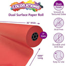 Colorations DSRE Dual Surface Paper Roll, Scarlet Red,, 36" x 1000' (1 Roll) by TinyTreasures Baby Boutique