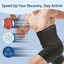 Abdominal Binder for Post Surgery & Postpartum Recovery, Abdomen Hernia Support Belt for Women & Men (Black, Medium) by TinyTreasures Baby Boutique