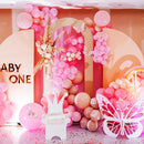 RUBFAC 129pcs Pink Balloons Different Sizes 18 12 10 5 Inches for Garland Arch, Pink Balloons for Valentine's Day Birthday Baby Shower Gender Reveal Wedding Party Decoration by TinyTreasures Baby Boutique