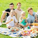 9" Unbreakable Divided Plates Set of 5, Wheat Straw Plate Reusable Dinnerware Portion Control Plates, Round Bariatric Plastic Plate for Kids Adults, BPA-free, Dishwasher Safe by CozyNest Decor