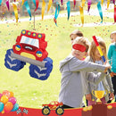 WERNNSAI Truck Piñata - Monster Truck Piñata Bundle with Blindfold and Bat for Boys Kids Piñata Theme Party Decoration Supplies Cool Car Piñata for Birthday Party Carnival Celebration Game by TinyTreasures Baby Boutique
