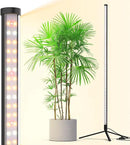 Barrina Grow Lights for Indoor Plants with Stand, 42W 169 LEDs Full Spectrum Wide Illumination Area, T10 Vertical Standing Plant Grow Light, 4FT Height with On/Off Switch and Tripod Floor Stand by GreenHaven Gardens