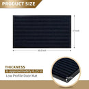 Yimobra Front Door Mat Outdoor Indoor Entrance, 100% Waterproof All-Season All Weather Doormat, Welcome Matt Outside Entry, Non Slip, Low Profile, Heavy Duty Patio Porch Floor Mats,29.5 x 17,Navy Blue by CozyNest Decor