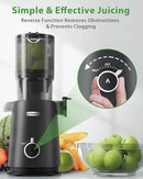 Juicer Machines with Wide Mouth & Large Feed Chute, Professional Cold Press Juicer For Whole Fruits & Vegetables, Self Feeding for Juice Extractor Machine, Easy to Clean, High Juice Yield by CozyNest Decor