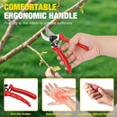 Yesker Pruning Shears Pruners for Gardening 8.5 in Professional Bypass Garden Scissors with Sharp SK5 Steel Blade Heavy Duty Hand Garden Shears Clippers for Branch Flower Plant Trimming Cutting Tools by GreenHaven Gardens