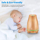 Diffuserlove Essential Oil Diffuser 200ML Aroma Diffuser Mist Humidifiers with 7 Color LED Lights, Auto Shut-Off Function for Bedroom Office Room House by CozyNest Decor
