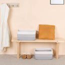 Large Storage Baskets for Shelves, Closet Organizers Bins for Clothes Blanket Towels, Baby Nursery, Toy Baskets Box, Woven Rope Baskets, 17 x 13 x 7.5”, 3 Packs Gradient Grey by CozyNest Decor