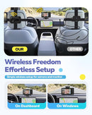 Wireless Baby Car Camera with 1080P Advanced Night Vision and 32H Battery, No Wi-Fi Needed Easy Setup Car Baby Monitor with Video Recording Adjustable Angle, Newborns Travel Essentials Gifts by TinyTreasures Baby Boutique